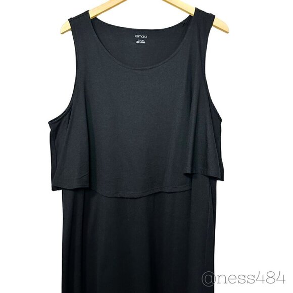 Plus Size Black Maxi Dress w/Slits Size 2XL - Picture 4 of 6